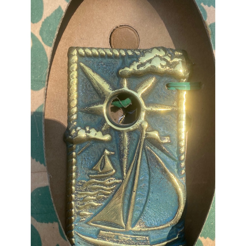 Flora & Fauna Doorbell Cover Solid Brass‎ Sailboat NEW Nautical Mexico